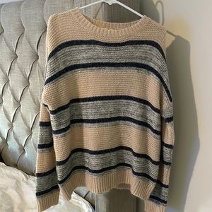 Entro Cream, Blue and Grey Sweater